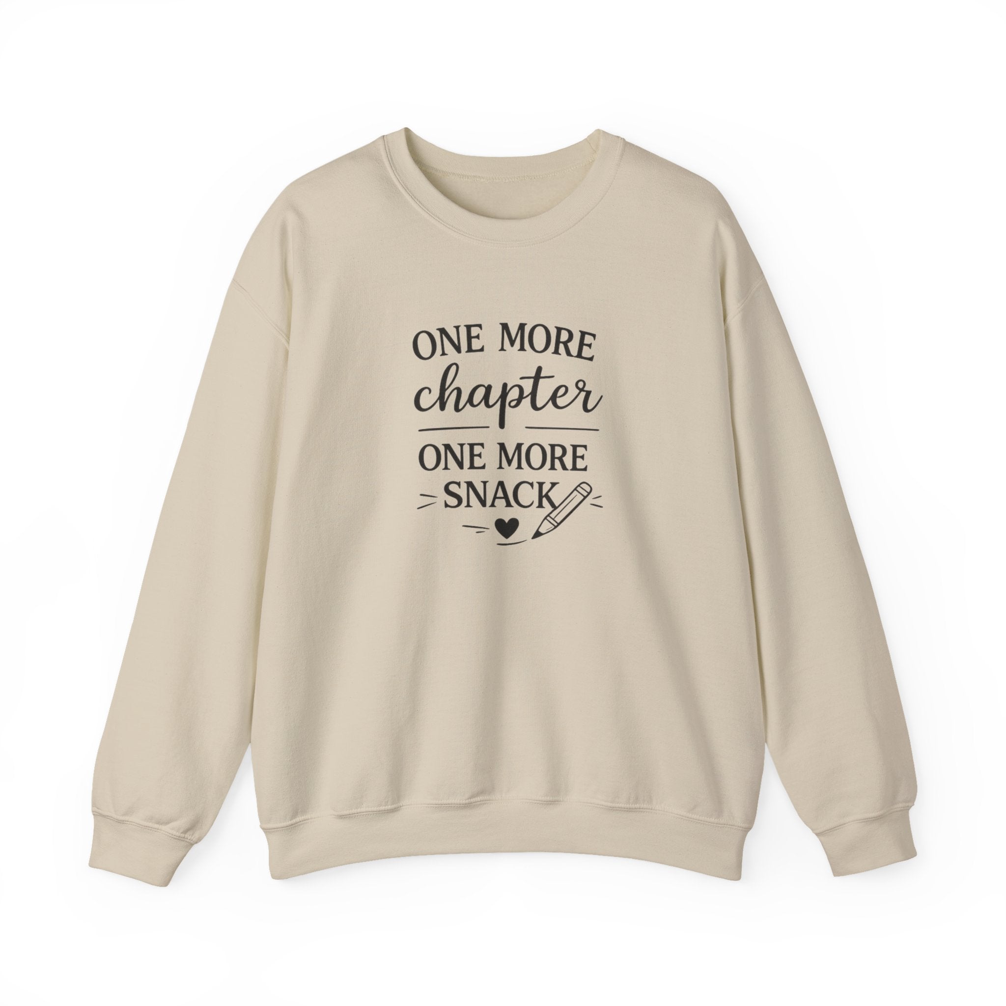 One More Chapter One More Snack Sweatshirt | Homeschool Mom Sweatshirt | Book Lover Crewneck | Reading Teacher Gift