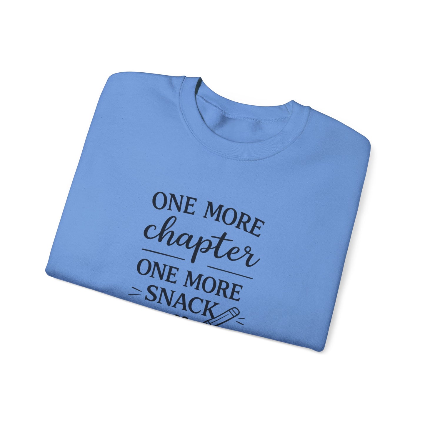 One More Chapter One More Snack Sweatshirt | Homeschool Mom Sweatshirt | Book Lover Crewneck | Reading Teacher Gift
