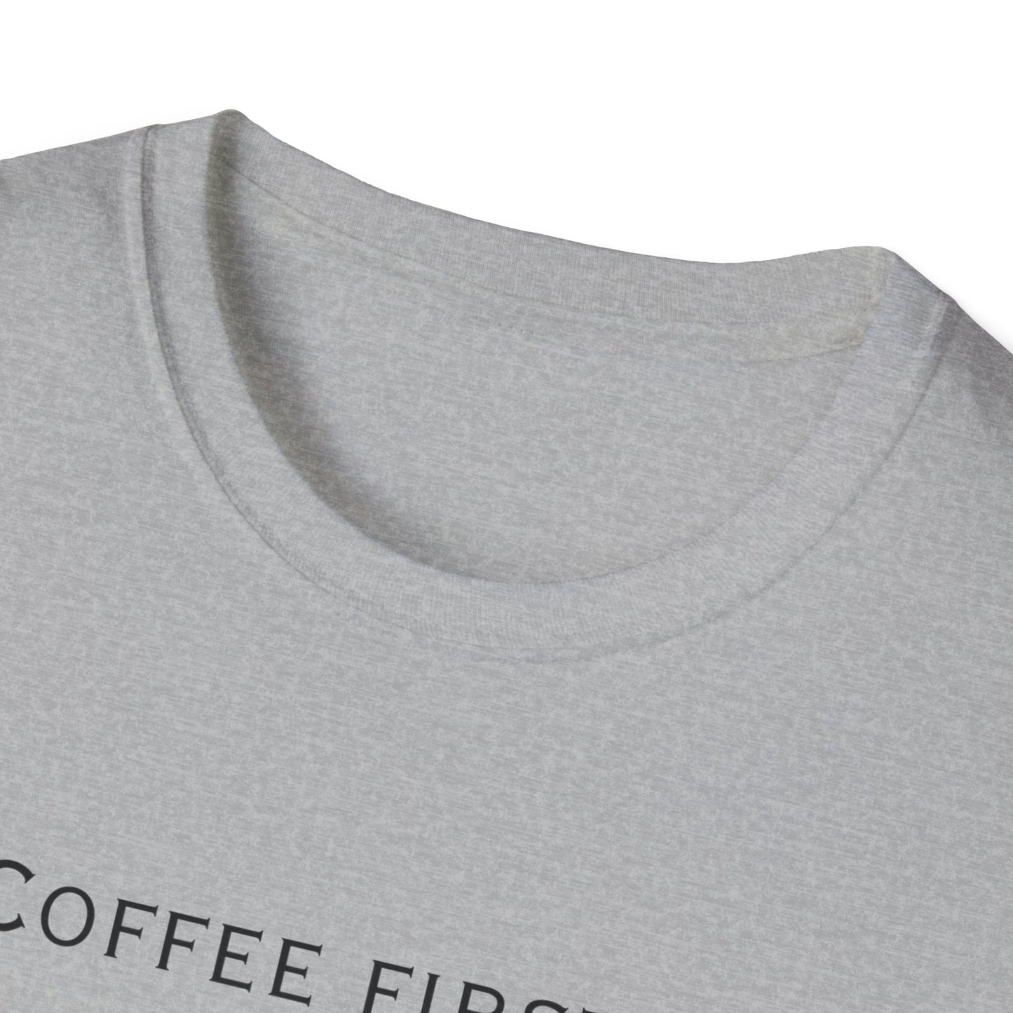 Homeschool Mom Coffee Tee — "Need Coffee Before Any Work"