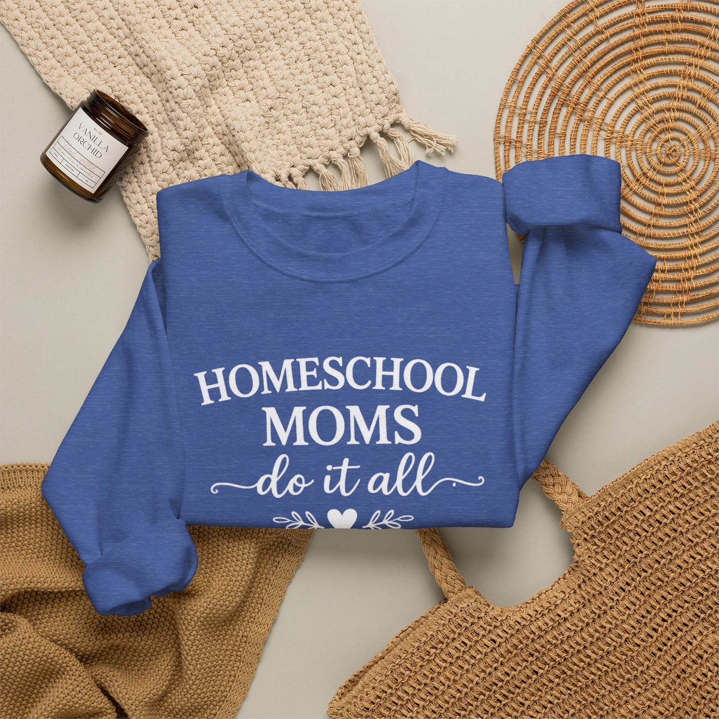 Homeschool Moms Do It All Sweatshirt | Homeschool Mom Crewneck | Cozy Homeschooling Sweatshirt | Gift for Homeschool Mama